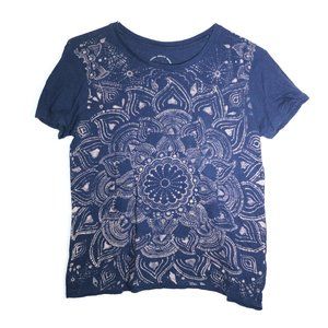 Lucky brand blue print shirt